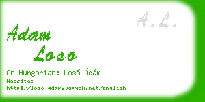adam loso business card